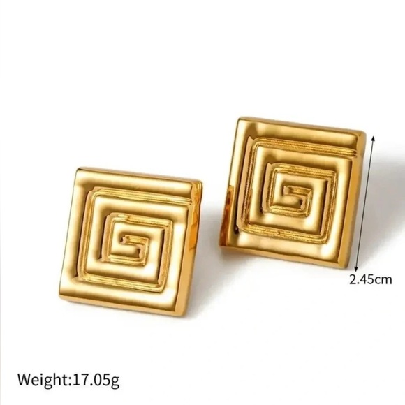 Santorini 18K Gold Stainless Steel Loop Set - Picture 6 of 11